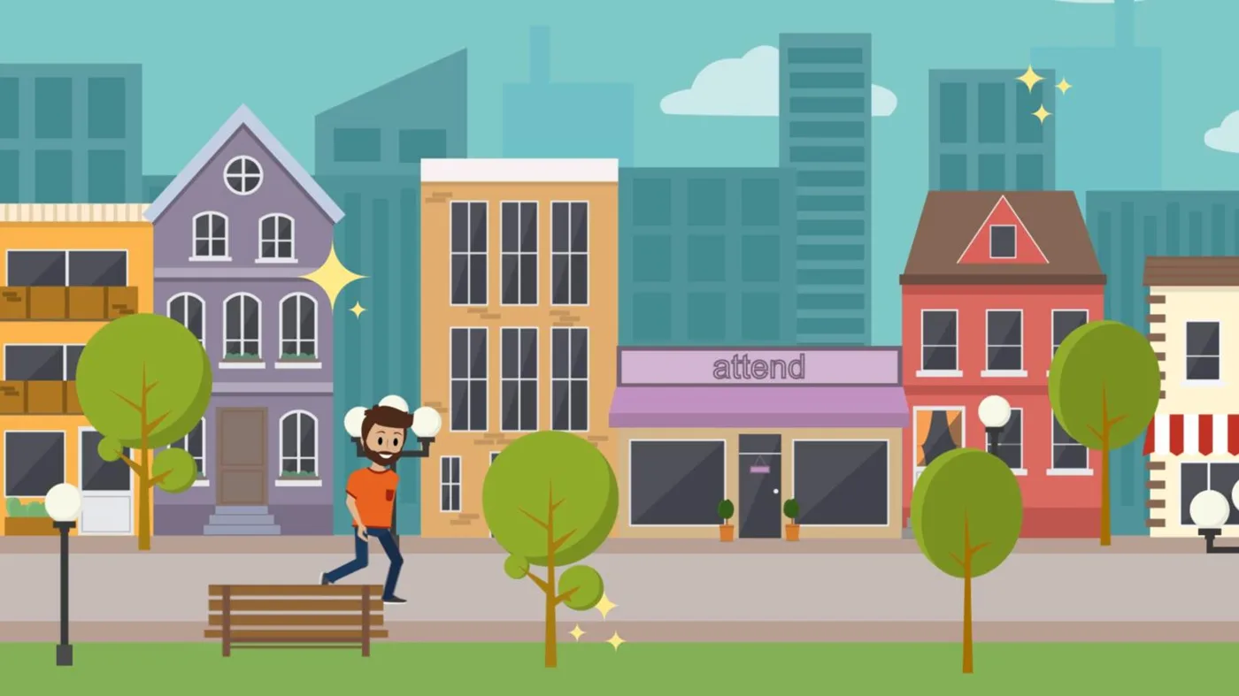 Contoh visual gaya 2D Explainer Videos