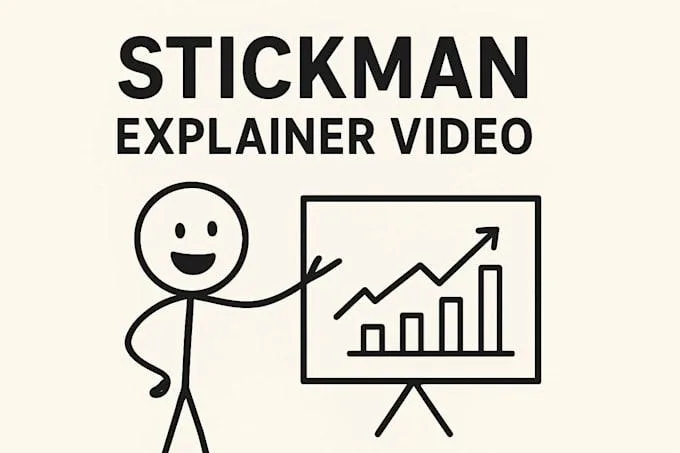 Contoh visual gaya Animated Stick Figures