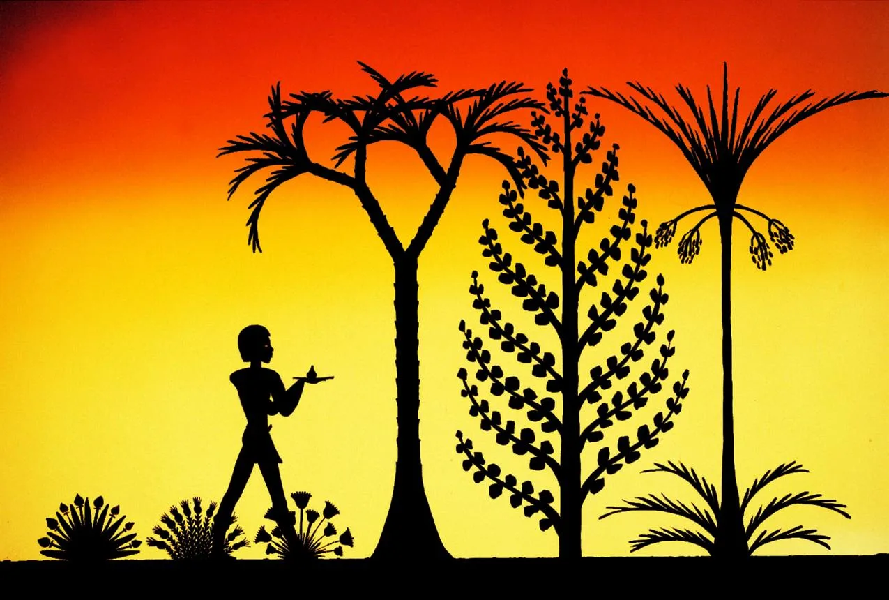 Contoh visual gaya Silhouette Animation
